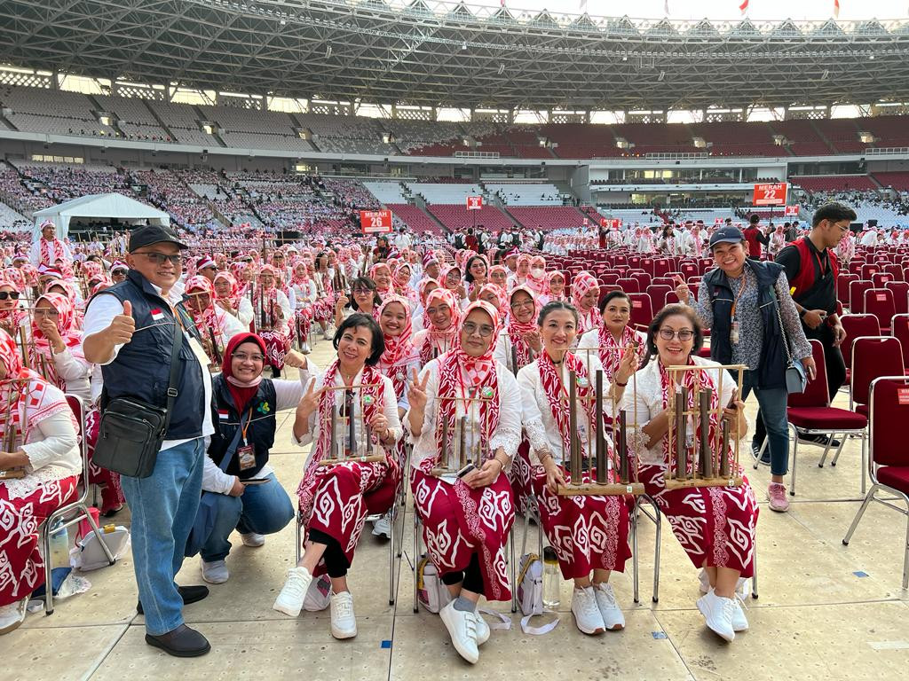 Guinness World Record  Angklung di Geloran Bung Karno 5 Agustus 2023