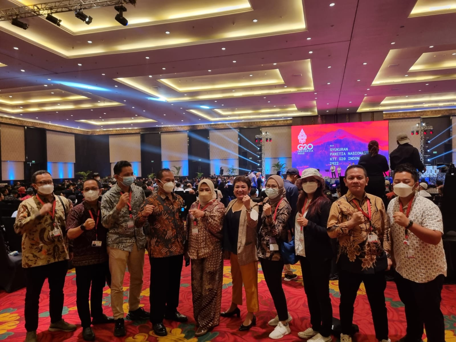 Syukuran Panitia Nasional KTT G20 Bali-Indonesia , 17 November 2022